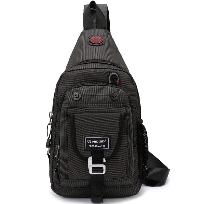 NICGID Sling Bag Chest Shoulder Backpack Crossbody Bags for Tablet Laptop Outdoor Hiking Men Women - Image 1